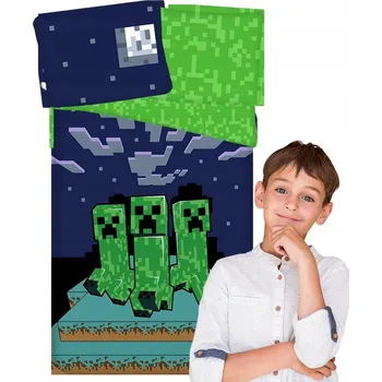 Povlečení Povlečení 140x200 Minecraft Sssleep Tight, povlak na polštář 50x70