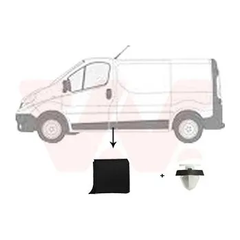 Lišta karosérie Ozdobná / ochranná lišta, boční stěna VAN WEZEL 4396423