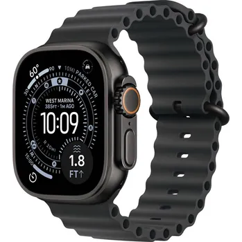 Chytré hodinky Apple Watch Ultra 3 GPS + Cellular 49 mm Titanový kryt Řemínek Ocean Band černá