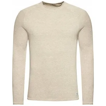 Pánský svetr Jack&Jones svetr 12157321 béžový s výstřihem do V, velikost XXL