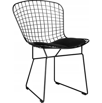 Jídelní židle Židle NET SOFT černá - černý polštář, kov