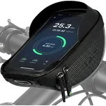 VAYOX Cyklistická brašna na řídítka VA0169 s pouzdrem na telefon 1 LITR ČERNÁ