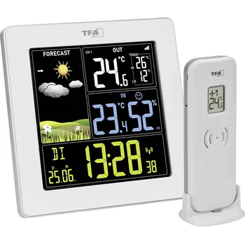 Meteostanice TFA Dostmann SUN 2 35.1174.02 digitální bezdrátová meteostanice Předpověď pro 12 až 24 hodin Počet senzorů (max.) 3 ks