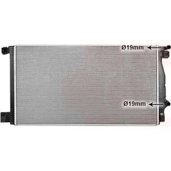 Motor automobilu Chladič, chlazení motoru VAN WEZEL 53012710