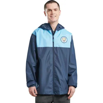 Pánská větrovka MANCHESTER CITY FC Bunda Manchester City, tmavě modrá, kapuce, zapínání na zip Velikost: XL