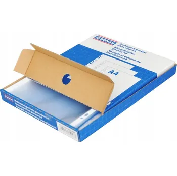 Trička na dokumenty DONAU, PP, A4, krystal, 45 mikronů, 100ks, v krabičce