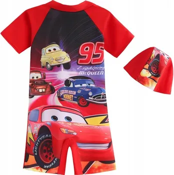 Dívčí plavky Plavky Kombinéza / Oblek do vody pro děti unisex UV 104/110 (4-5 let) s motivem psů