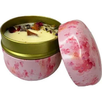 Svíčka Sojová svíčka v plechové dóze 260 ml - Růže