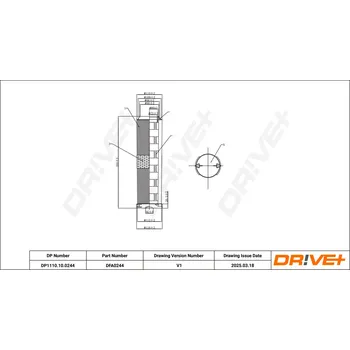 Vzduchový filtr Vzduchový filtr DRIVE+ DP1110.10.0244