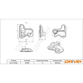 Hydraulický filtr Hydraulický filtr, automatická převodovka DRIVE+ DP1110.14.0021