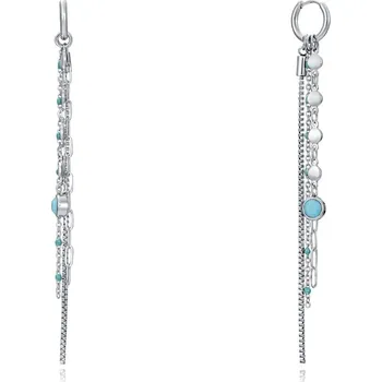 Módní doplněk Ocelové náušnice kruhy s přívěsky 2v1 Kiss 15132E01000 Viceroy