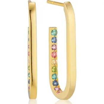 Náušnice Pozlacené oválné náušnice Capizzi SJ-E42212-XCZ-YG Sif Jakobs