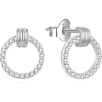 Náušnice Elegantní stříbrné náušnice se zirkony AGUP1889 Beneto
