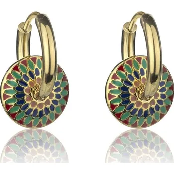 Náušnice Stylové kruhové náušnice 2v1 Addilyn EWE24006G Emily Westwood