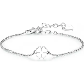 Náramek Ocelový náramek se čtyřlístkem Click SCK10 S Agapo