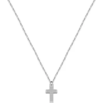 Náhrdelník Pánský ocelový náhrdelník s křížkem Motown SALS45 Morellato