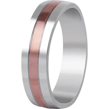 Prsten Bicolor prsten z oceli SPP10 Beneto Exclusive / Obvod: 70 mm - 70 mm