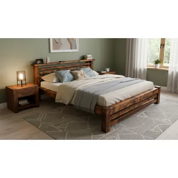 Postel Dakota Barva: Hnědý ořech, Vyberte rozměr: 80 x 200