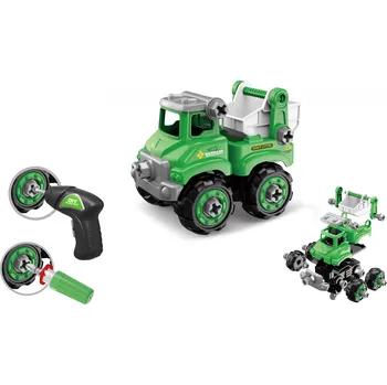 autíčko Wiky Vehicles Auto šroubovací set s elektrickým šroubovákem 17 cm