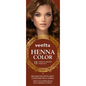 Barva na vlasy Venita Color barvící balzám s výtažkem z henny 13 lískový ořech, 75 ml