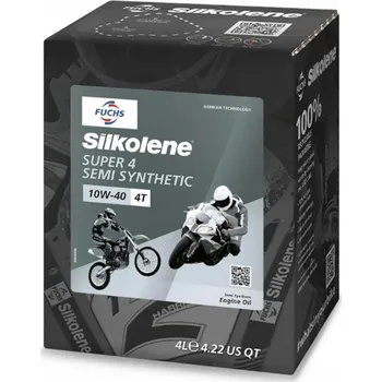 Motorový olej Motorový olej SILKOLENE FUCHS SUPER 4 10W40 4T 4L