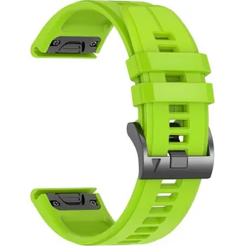 Ostatní příslušenství k chytrým hodinkám VSECHNONAMOBIL 128348 SILICONE Vyměnitelný řemínek QuickFit pro Garmin - šířka 22mm světle zelený
