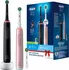 Elektrický zubní kartáček Oral-B Pro 3 3900N Duo černý/růžový