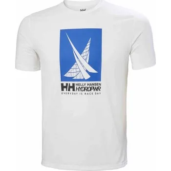 Pánské tričko Pánské triko Helly Hansen HP RACE GRAPHIC S Bílá, Černá, Modrá