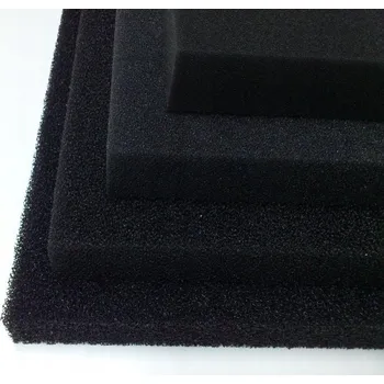 vodní filtr HOUBIČKA FILTRAČNÍ VLOŽKA DO FILTRU ČERNÁ ROHOŽ HUSTOTA 45PPI 15X15X3CM