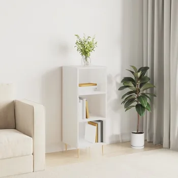 Příborník do zásuvky Nábytek XL Příborník bílý vysoký lesk 34,5 x 32,5 x 90 cm kompozitní dřevo 828718