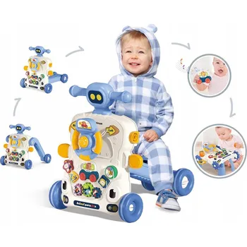 Odrážedlo Vzdělávací Odrážedlo Chodítko 6v1 Interaktivní stolek Houpačka Koloběžka Hračky