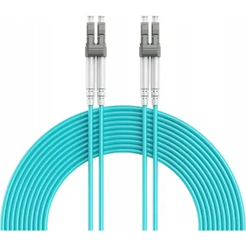 Síťový kabel Vícevidový optický kabel OM4 LC LC do 100 Gb/s Patchcord Duplex 15M