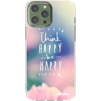 Pouzdro na mobilní telefon Picasee silikonový průhledný obal pro Apple iPhone 13 Pro Max - Mysli pozitivně!