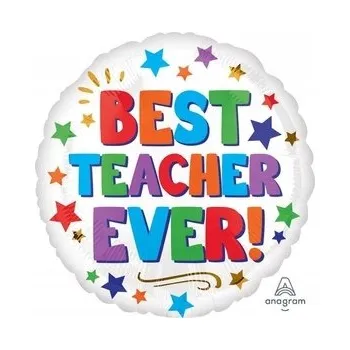 Balónek Fóliový balónek 18 palců (46 cm) School in Session - Nejlepší učitel/ka
