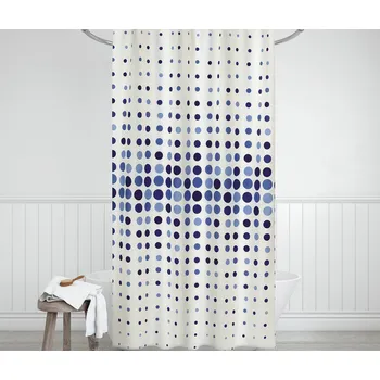 Sprchový závěs Koupelnový závěs modré tečky