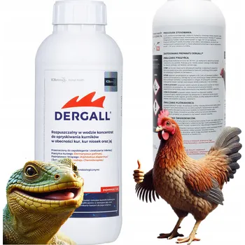 PROSTŘEDEK NA ČMELÍKY, ROZTOČE, PARAZITY – PODPORA PRO SLEPICE A PLAZY DERGALL 1L