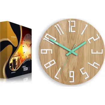 Hodiny MODERNÍ NÁSTĚNNÉ HODINY DUB - UNIKÁT