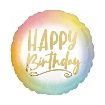 Balónek Fóliový balónek Amscan 4128701 Všechno nejlepší k narozeninám, 43 cm