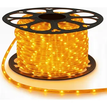 Vánoční dekorace Světelný LED had Žlutý Venkovní Kulatý 360 Vánoční Prodávaný po metrech