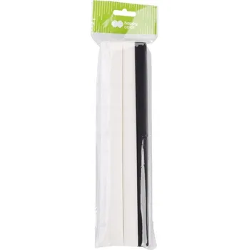 Prostěradlo Krepový papír 25 x 200 cm bílo-černý mix 3 role HAPPY COLOR