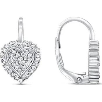 Náušnice Brilio Silver Romantické stříbrné náušnice srdíčka LME265