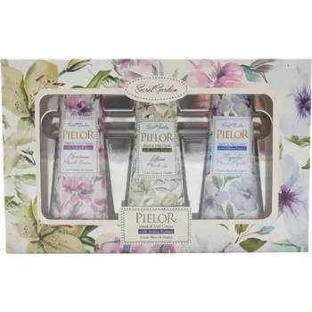 Kosmetická sada Pielor Secret Garden Set dárková sada krémů na ruce 3 x 30 ml