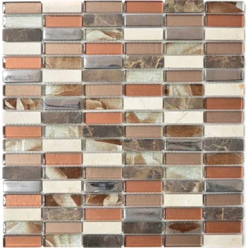 Obklad Mozaika WzorcowniaStudio 29,8 x 30,4 cm, odstíny šedé a stříbrné