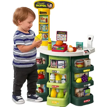 Hra na obchod SUPERMARKET OBCHOD PRO DĚTI VÁHA KOŠÍK MATADI PŘÍSLUŠENSTVÍ KOŠÍK OBCHOD