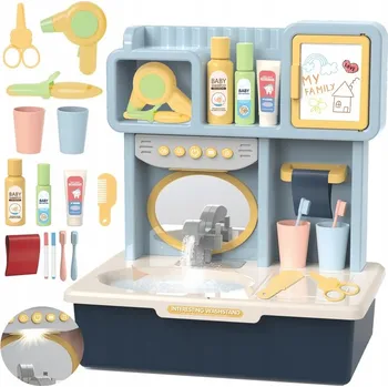 Vodovodní baterie DĚTSKÝ DŘEZ ELEKTRICKÝ S PŘÍSLUŠENSTVÍM, CIRKULACE VODY, 19 DÍLŮ, ZVUKY MATADI