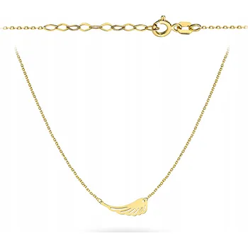 Náhrdelník ZLATÝ NÁHRDELNÍK ŘETÍZEK Dámský Au 585 Křídlo Křídélko 14k