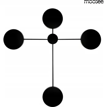 Nástěnné svítidlo Nástěnné svítidlo Moosee černé, integrovaný LED zdroj 48 W
