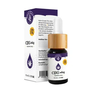 Přírodní produkt Zelená země CBG Konopný olej 5 % 10 ml