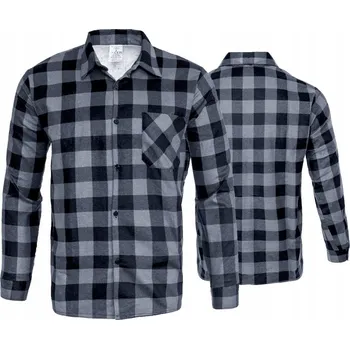 FLANELOVÁ KOŠILE ŠEDÁ VEL. L