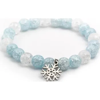 Náramek Korálkový náramek z křišťálu MINK44/17 Agato